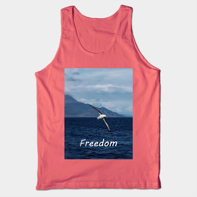 Freedom to wander the ocean Tank Top by stevepaint